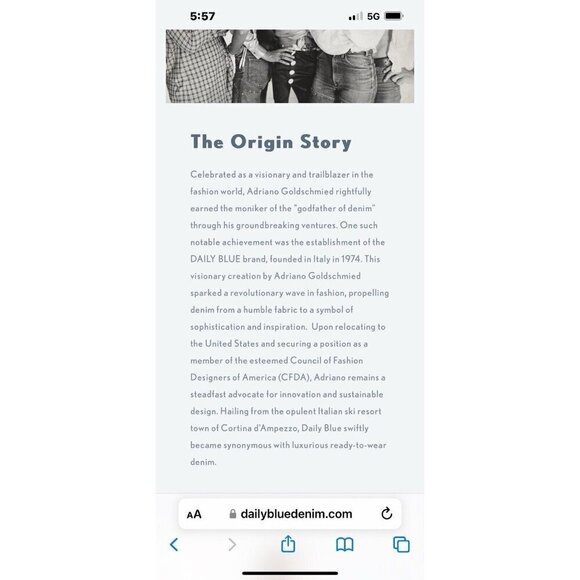 Daily Blue by Adriano Goldschmied Hype Classic Cropped Jean in Tahoe Size 29 - Picture 14 of 14